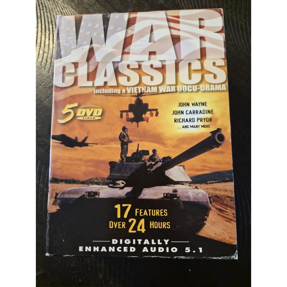 War Classics 5 DVD Set 17 Features Over 24 Hours Digitally Enhanced Box Set